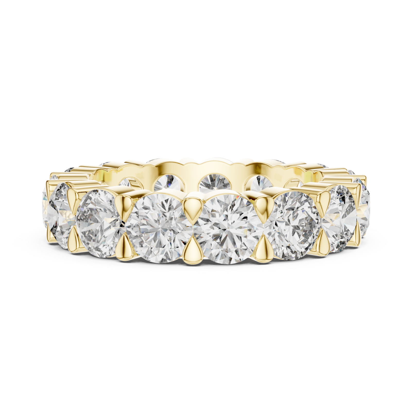  Gold Lumina Classic Crown Ring Side View
