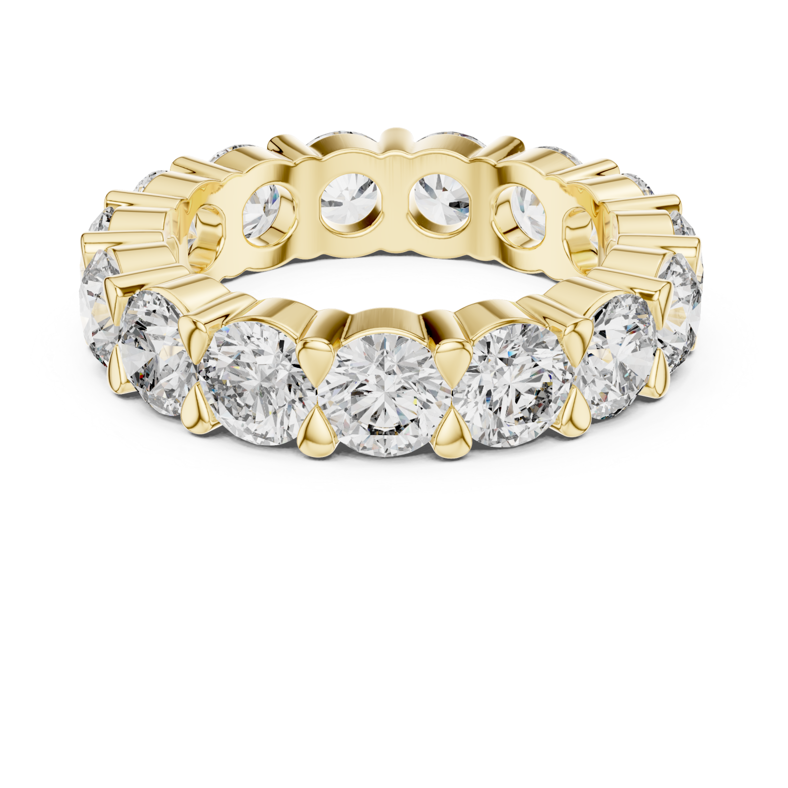  Gold Lumina Classic Crown Ring Front View