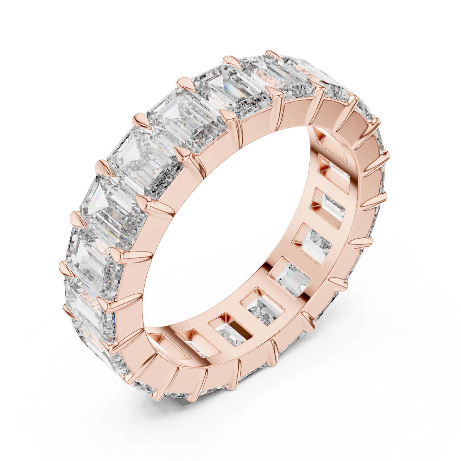  Rose Gold Grandeur Clarity Prism Celebration Ring Right View