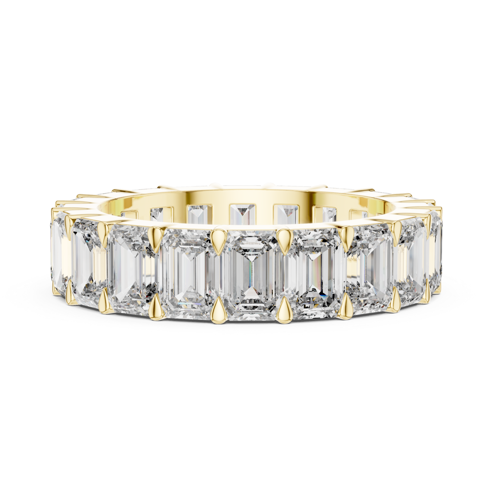  Gold Grandeur Clarity Prism Celebration Ring Side View