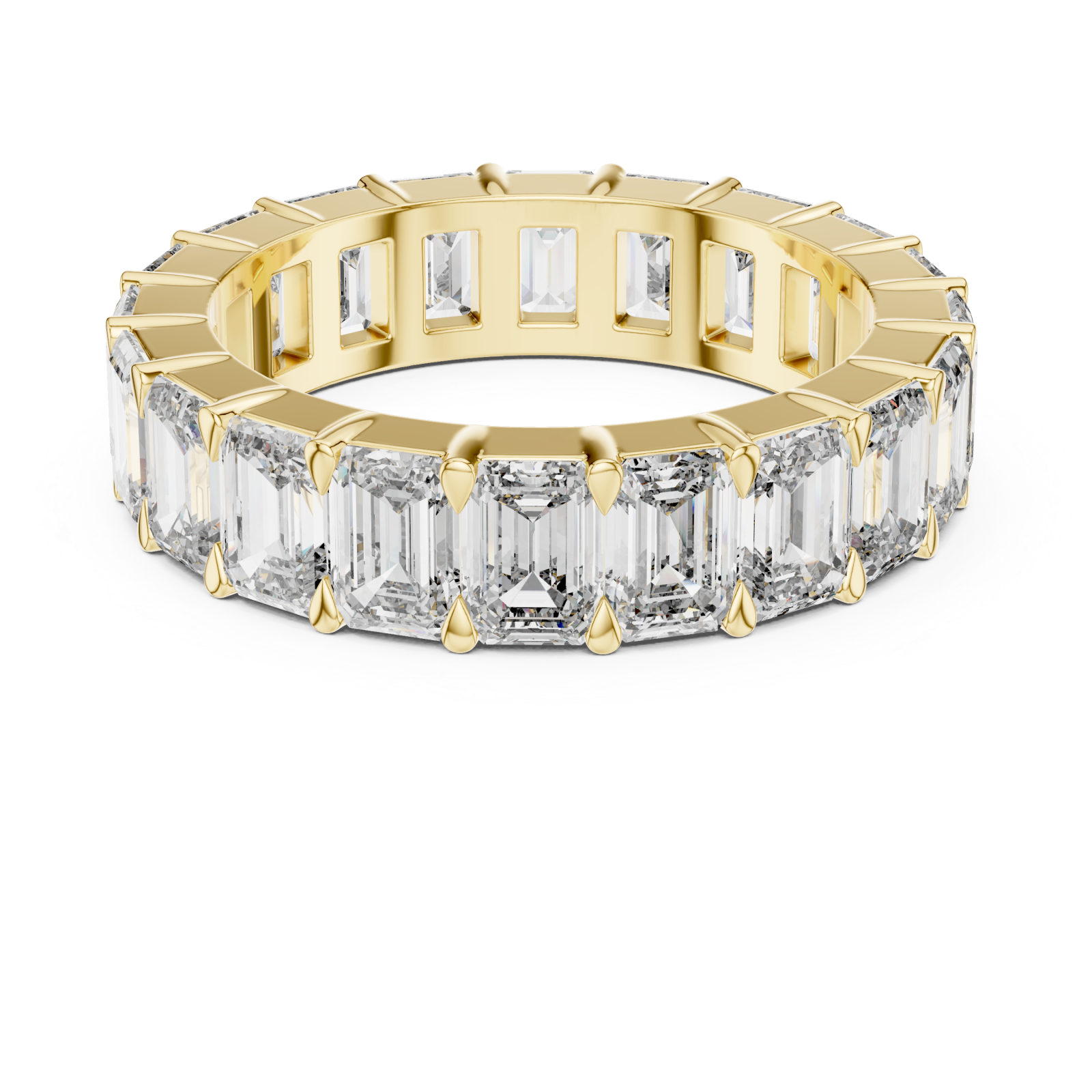  Gold Grandeur Clarity Prism Celebration Ring Front View
