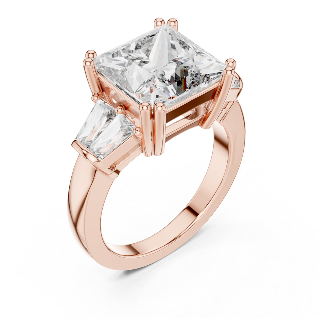  Rose Gold Luminous Aura Infinity Crown Ring Right View