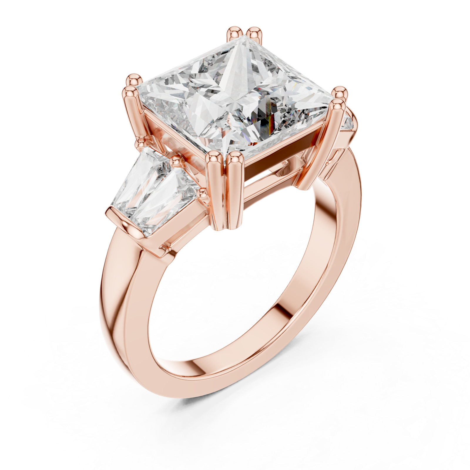  Rose Gold Luminous Aura Infinity Crown Ring Right View