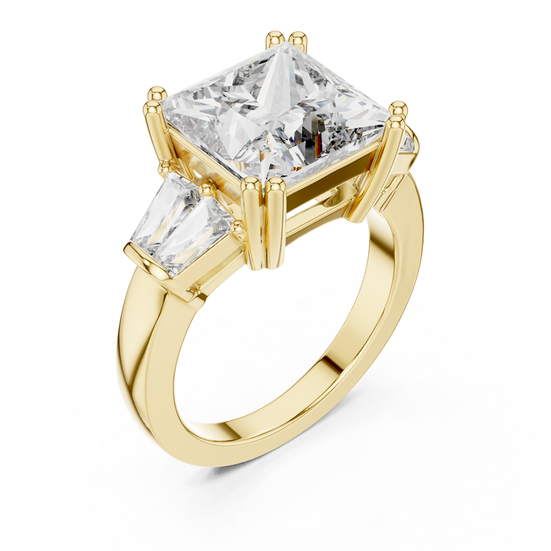 Gold Luminous Aura Infinity Crown Ring Right View