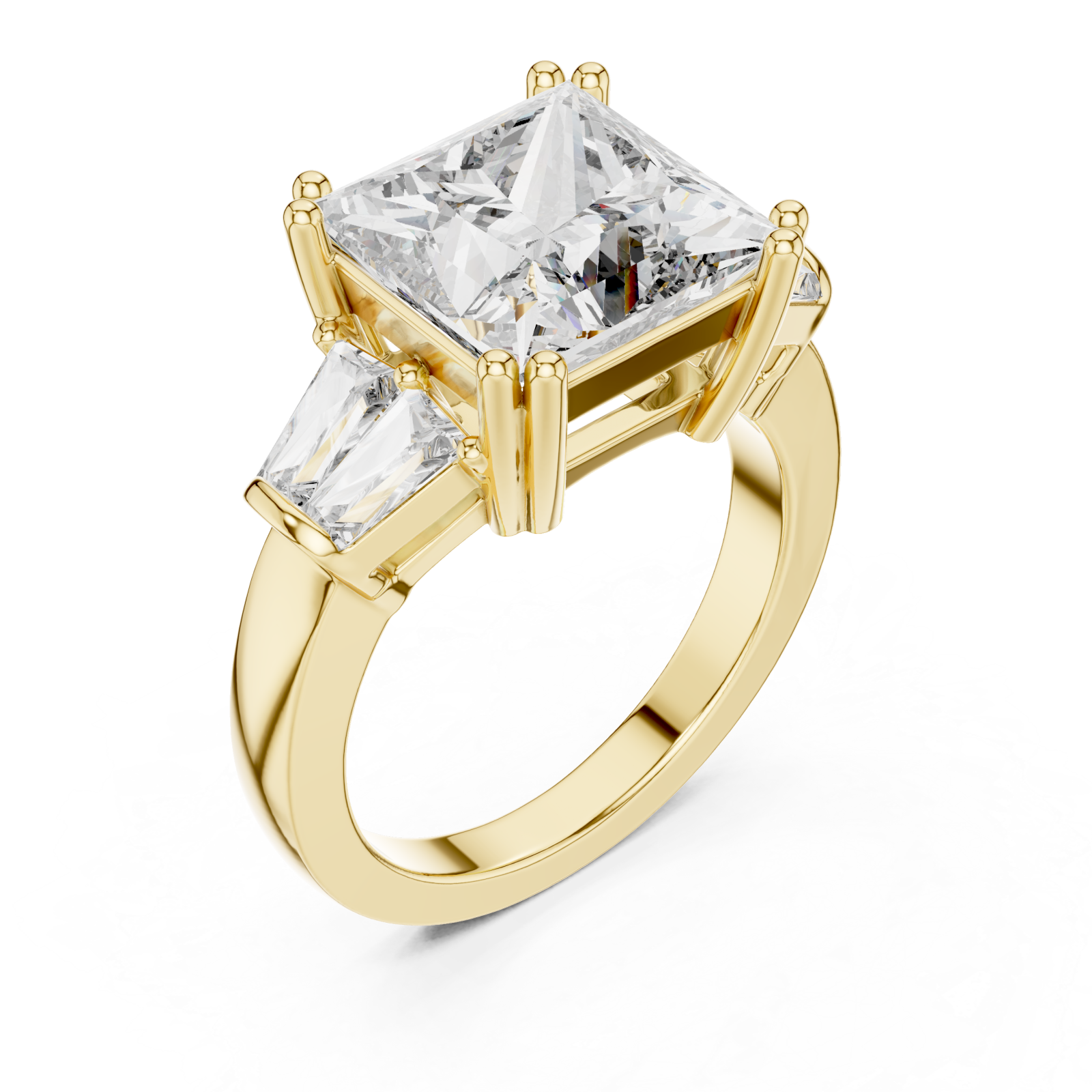 Gold Luminous Aura Infinity Crown Ring Right View