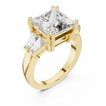 Gold Luminous Aura Infinity Crown Ring Right View