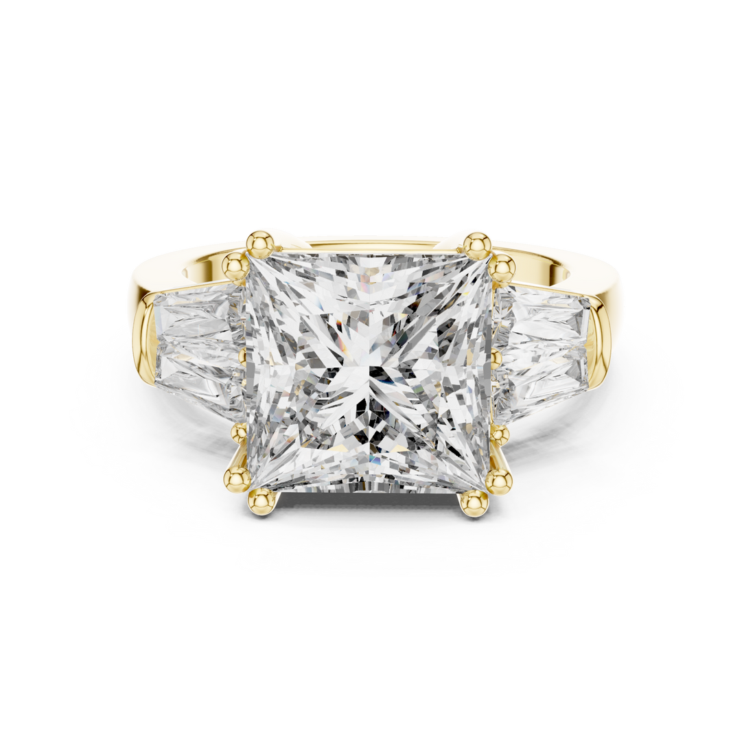 Gold Luminous Aura Infinity Crown Ring Right View