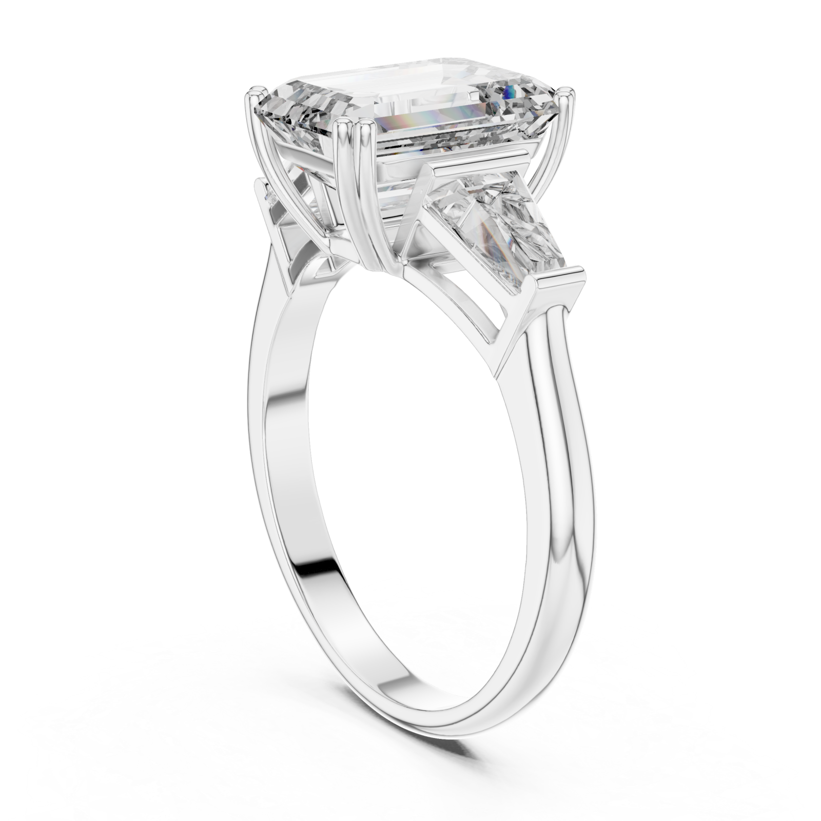  White Gold Blessed Aurora of Unity Classic Ring Left View