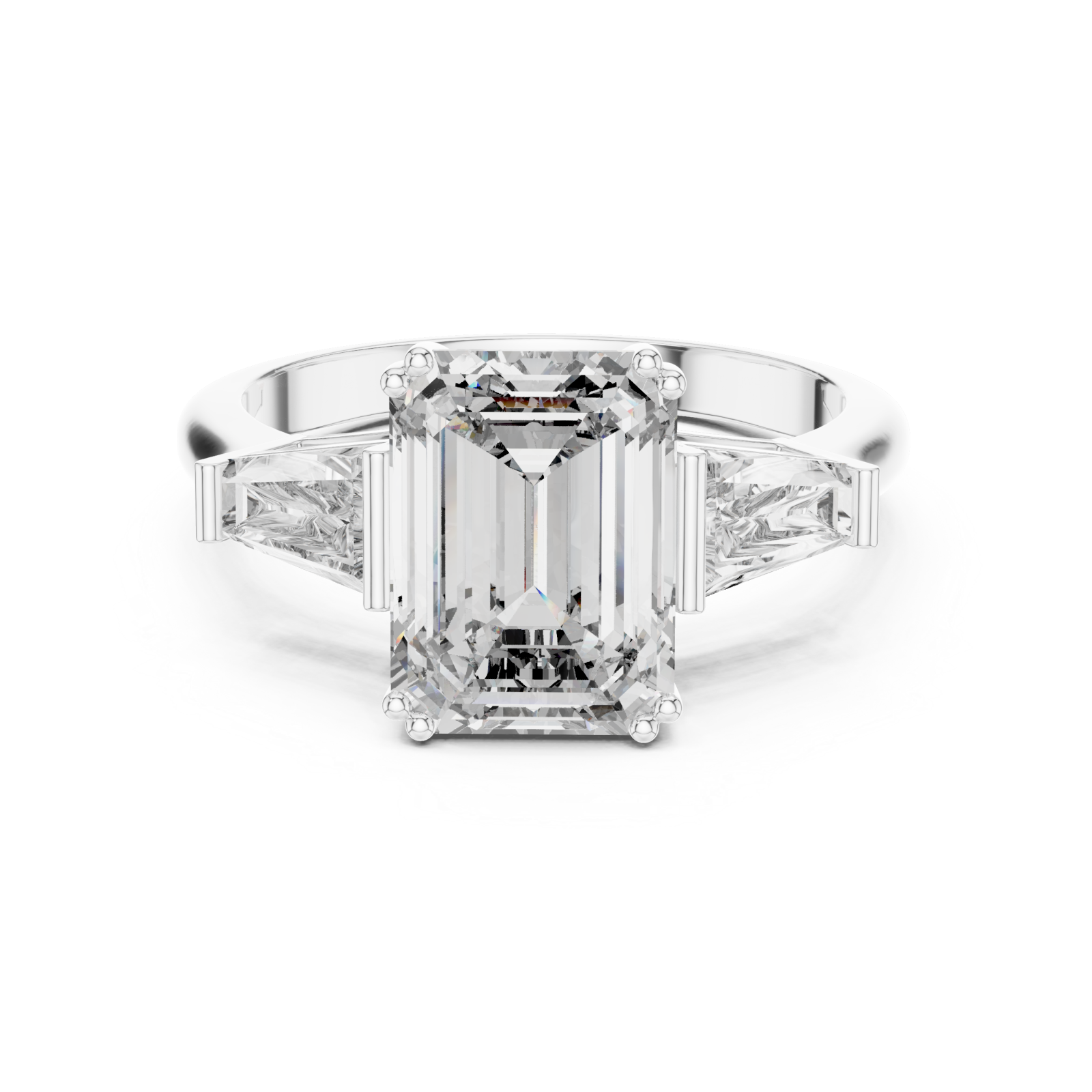  White Gold Blessed Aurora of Unity Classic Ring Front View