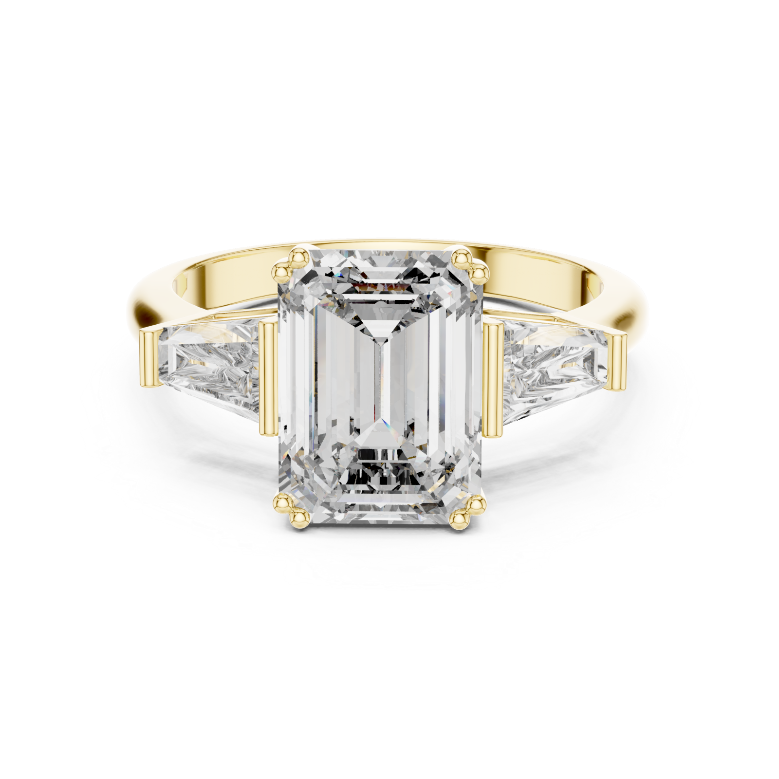  Gold Blessed Aurora of Unity Classic Ring Front View