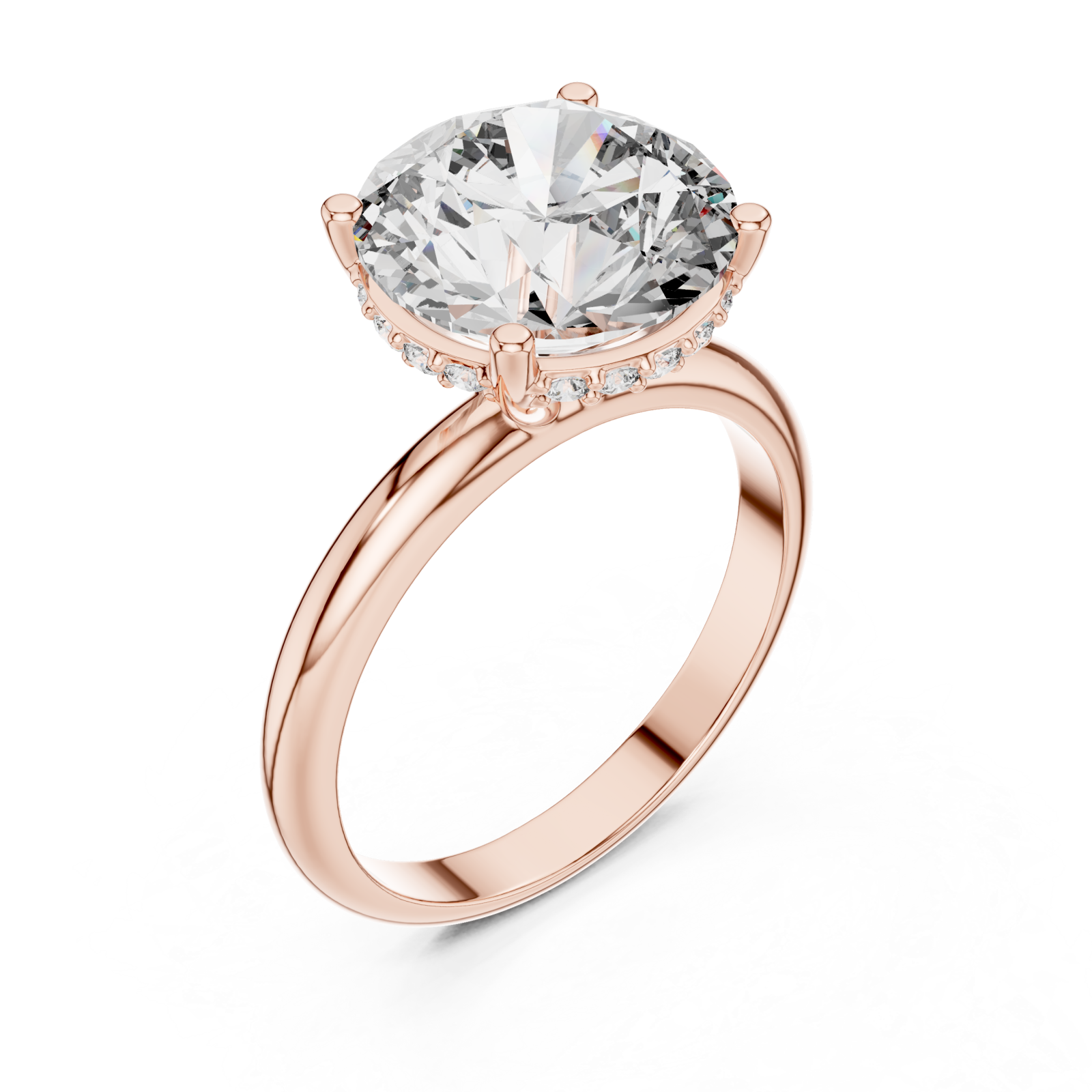 Rose Gold Celestial Whisper Promise Ring Right View