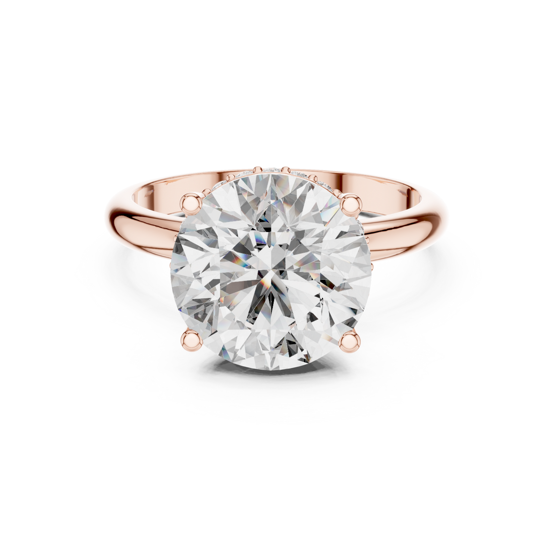  Rose Gold Celestial Whisper Promise Ring Right View