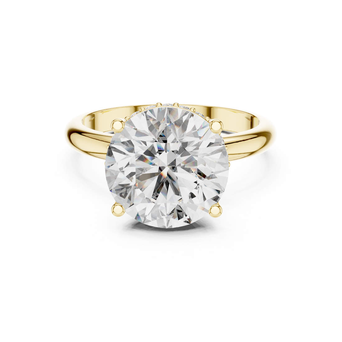 Gold Celestial Whisper Promise Ring Right View