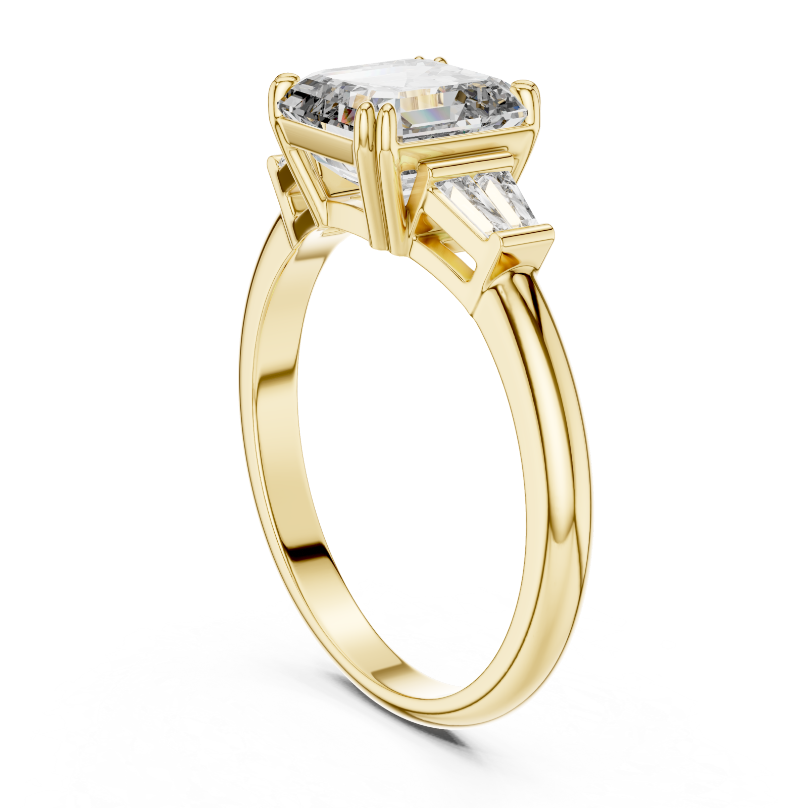 Gold Starlit Archway Modern Ring Left View
