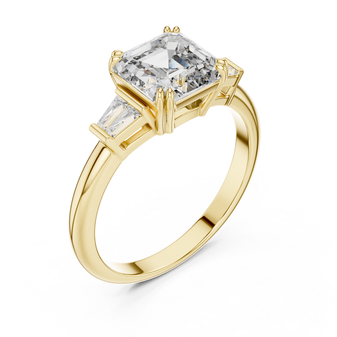 Gold Starlit Archway Modern Ring Right View
