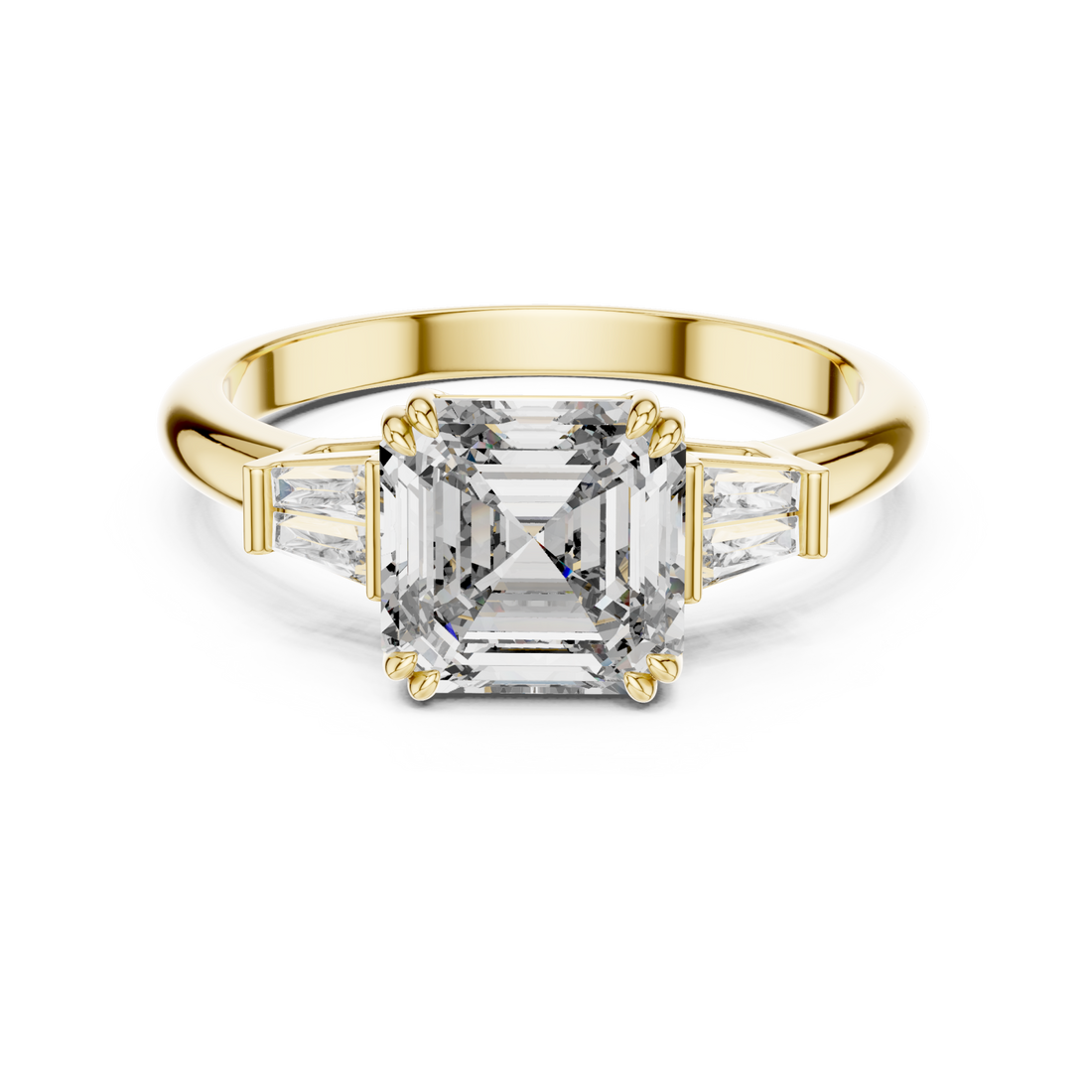 Gold Starlit Archway Modern Ring Right View