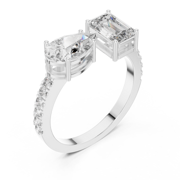  White Gold Radiance Pathway Ring Right View