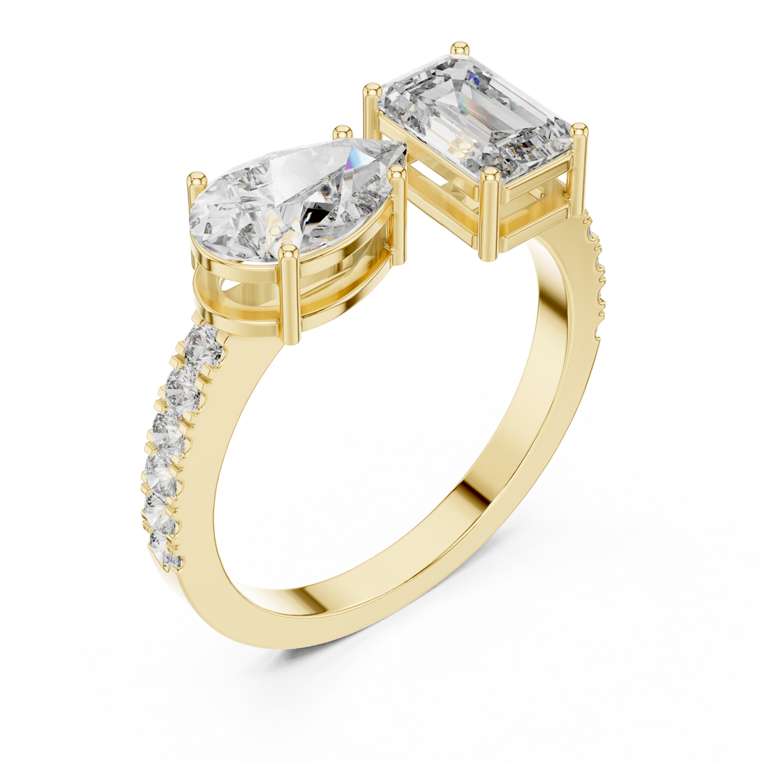 Gold Radiance Pathway Ring Right View