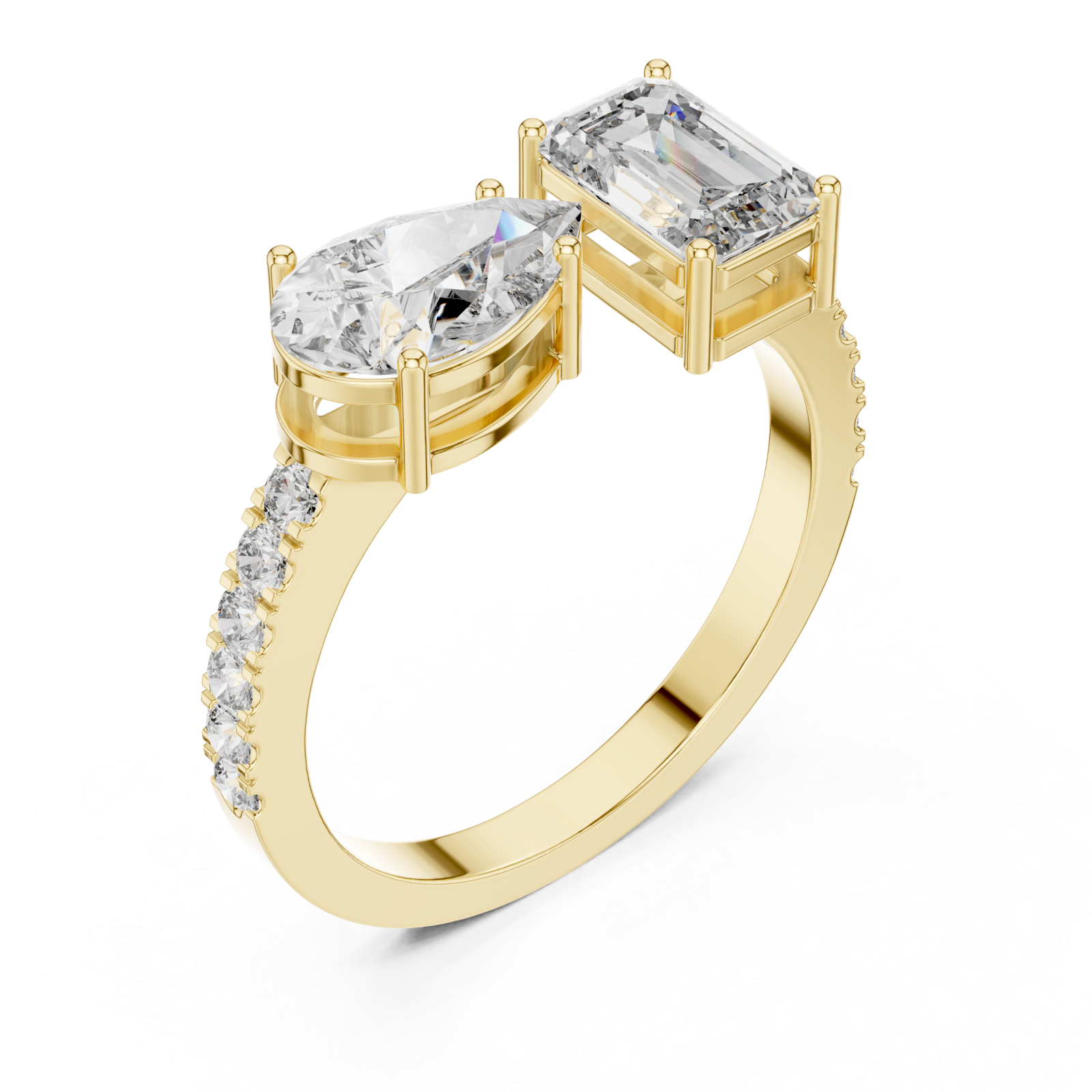 Gold Radiance Pathway Ring Right View