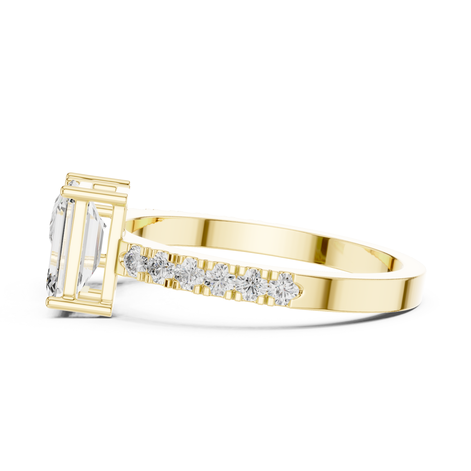  Gold Radiance Pathway Ring Side View