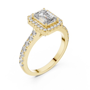 Gold Enchanted Whisper PavÃ© Band Ring Right View