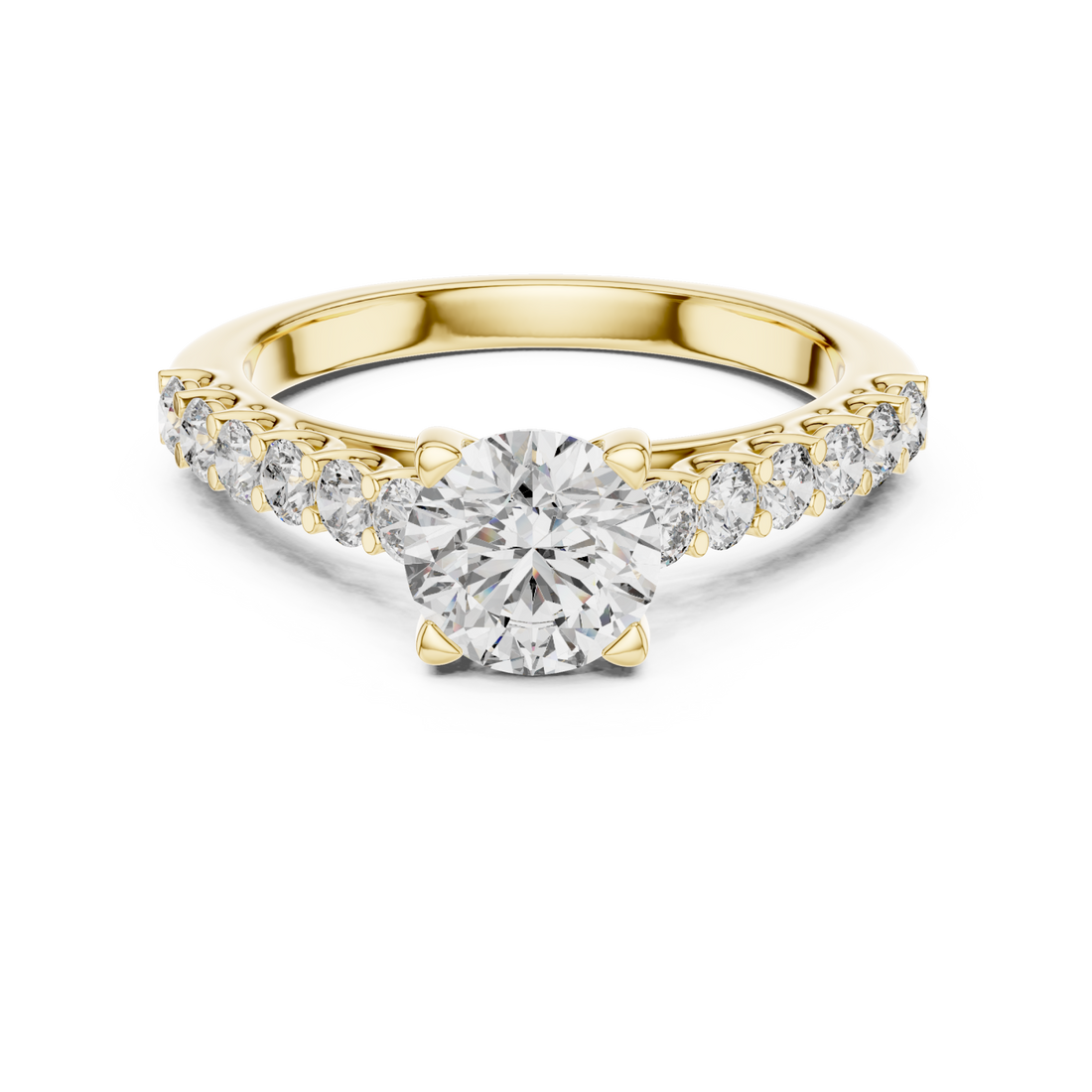 Gold Celestial Harmony Radiant Ring Right View