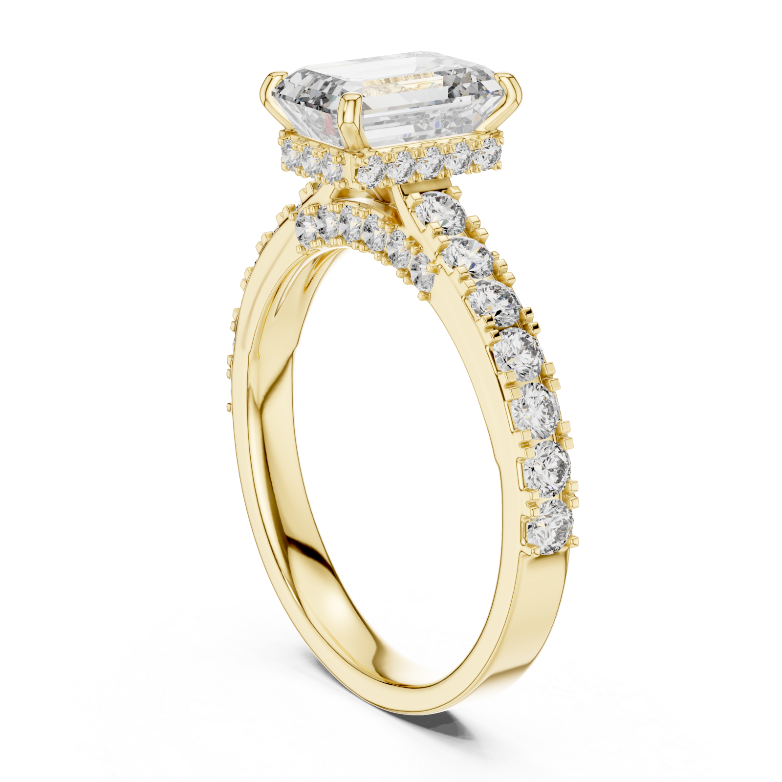  Gold Radiant Harmony Classic Ring Left View