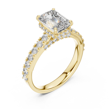 Gold Radiant Harmony Classic Ring Right View