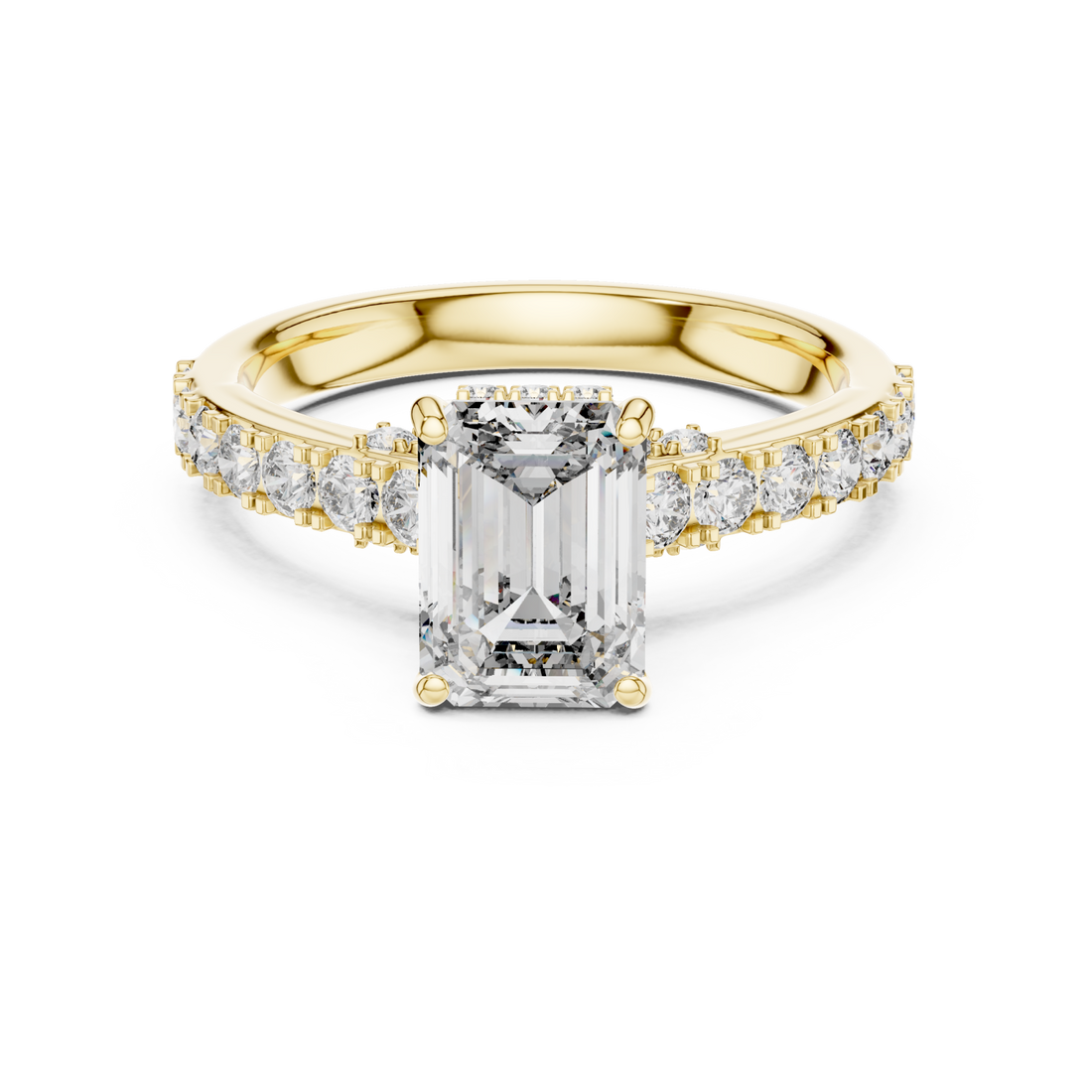 Gold Radiant Harmony Classic Ring Right View