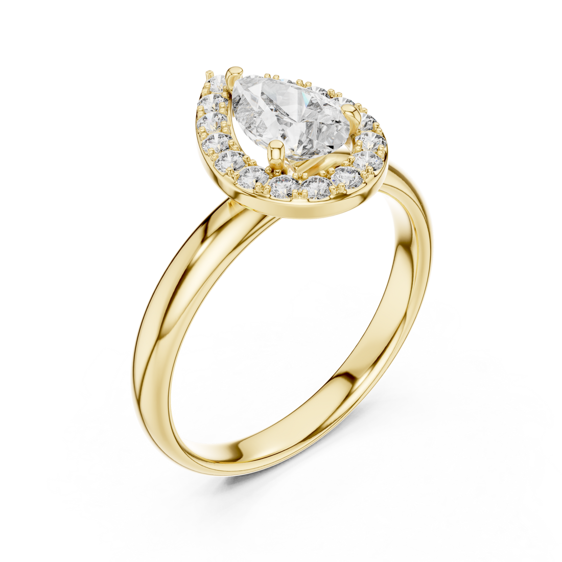 Gold Serenity Promise Infinite Halo Stack Ring Right View