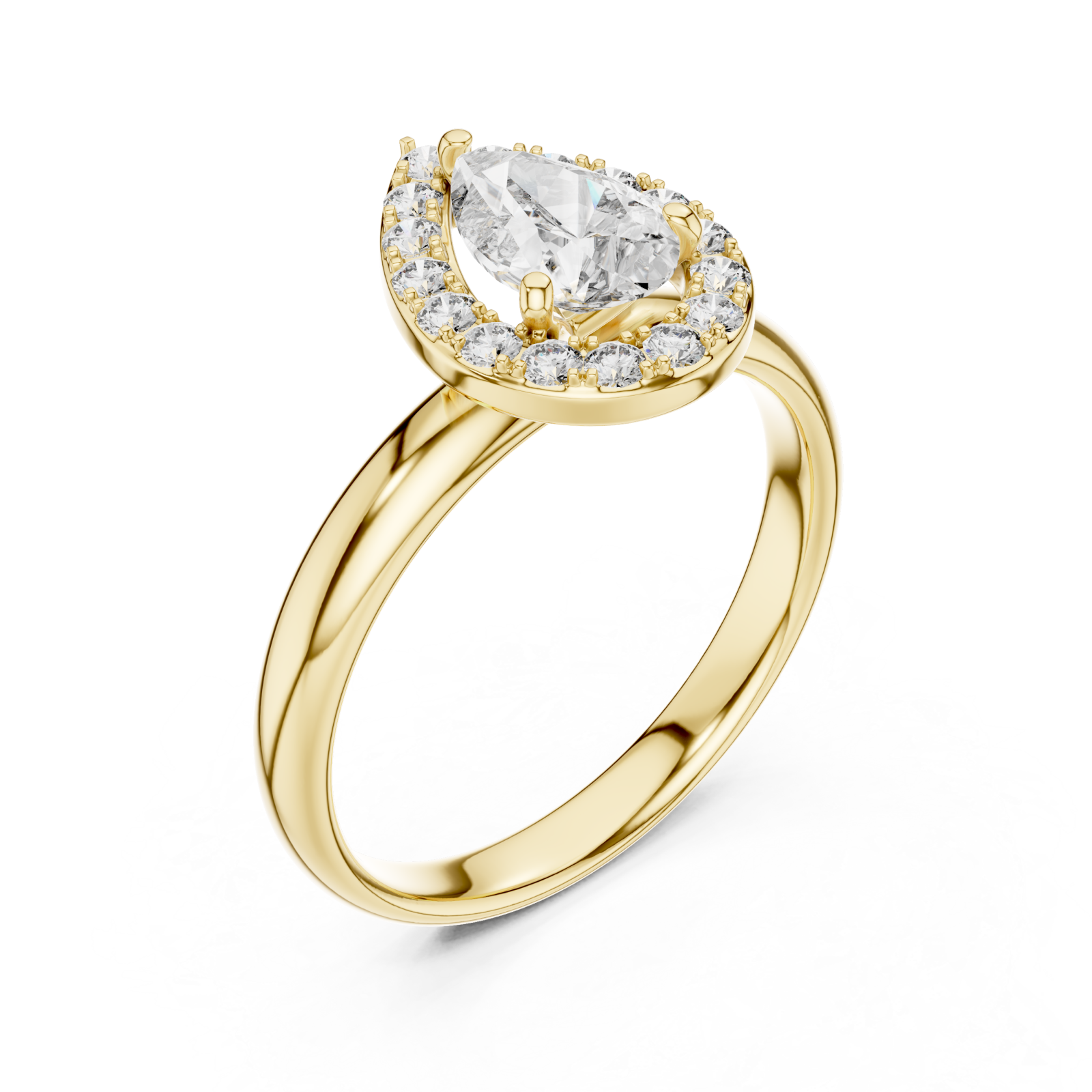Gold Serenity Promise Infinite Halo Stack Ring Right View