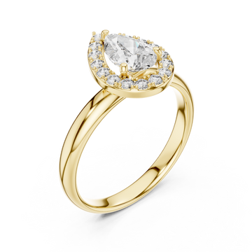 Gold Serenity Promise Infinite Halo Stack Ring Right View