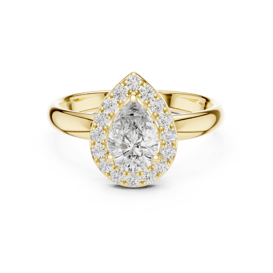 Gold Serenity Promise Infinite Halo Stack Ring Right View