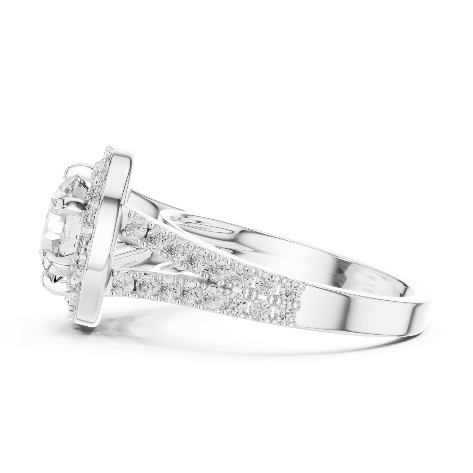  White Gold Classic Glow Graceful Cocktail Side View