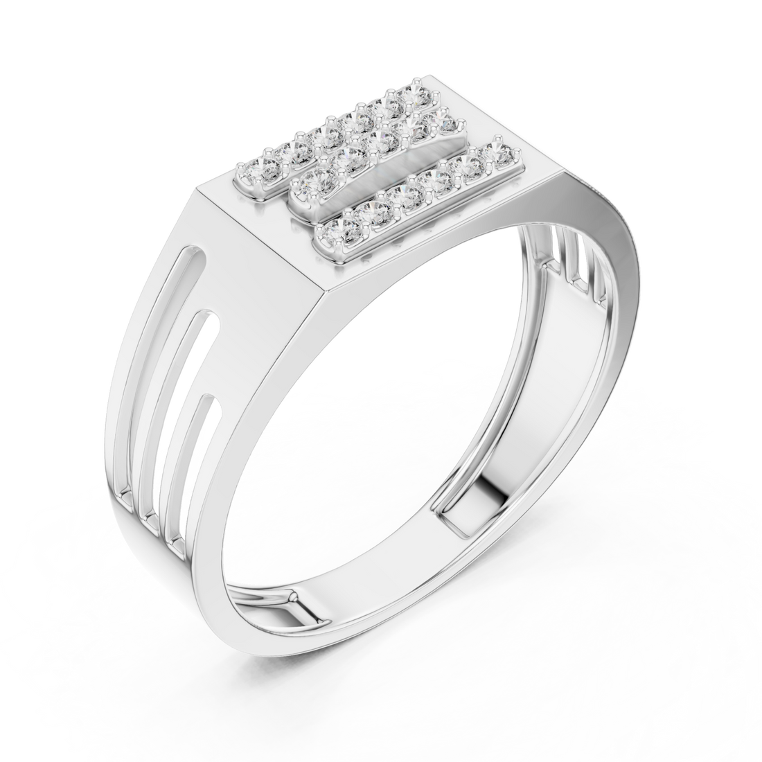  White Gold Twilight Pathway Artistry Band Ring Right View