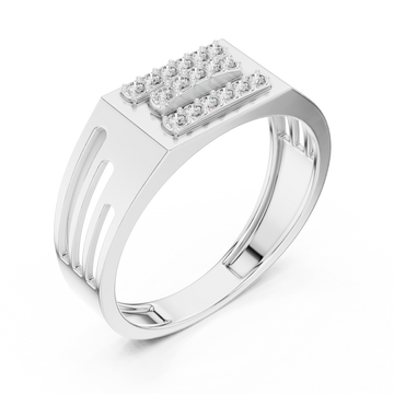  White Gold Twilight Pathway Artistry Band Ring Right View