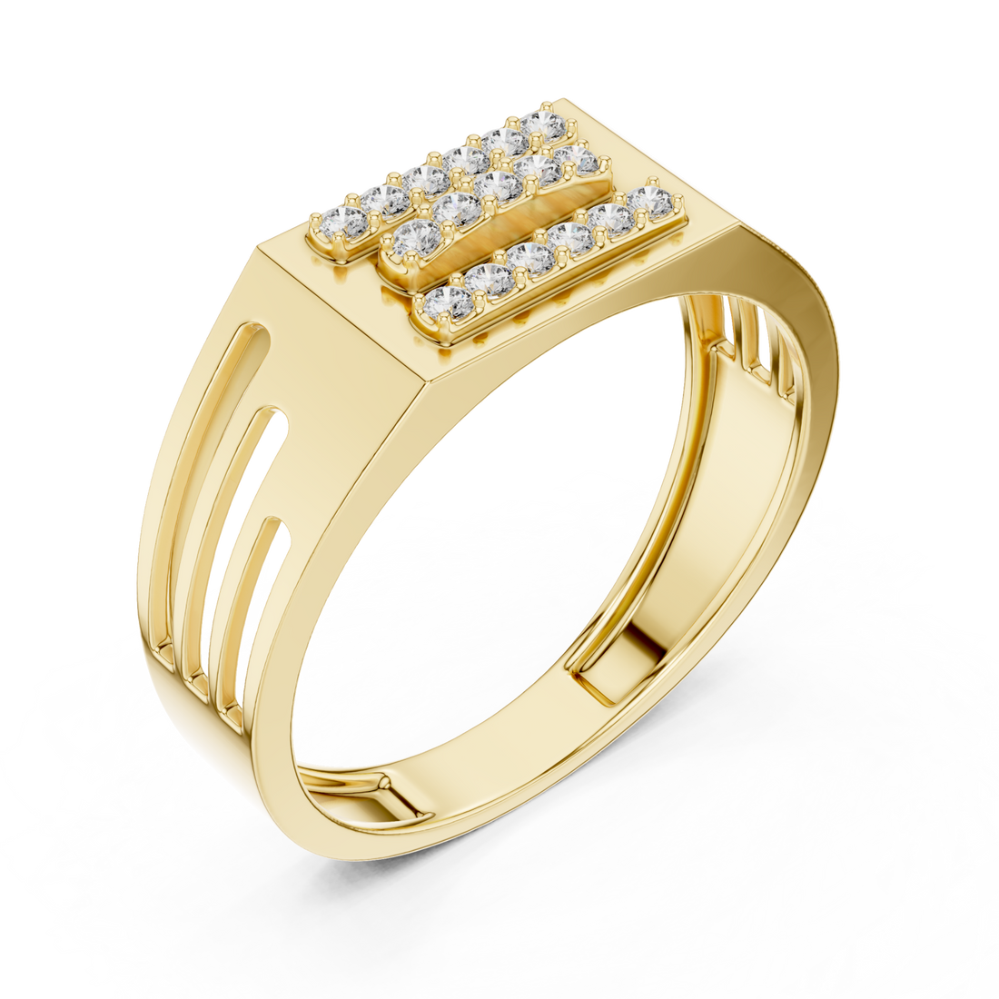 Gold Twilight Pathway Artistry Band Ring Right View