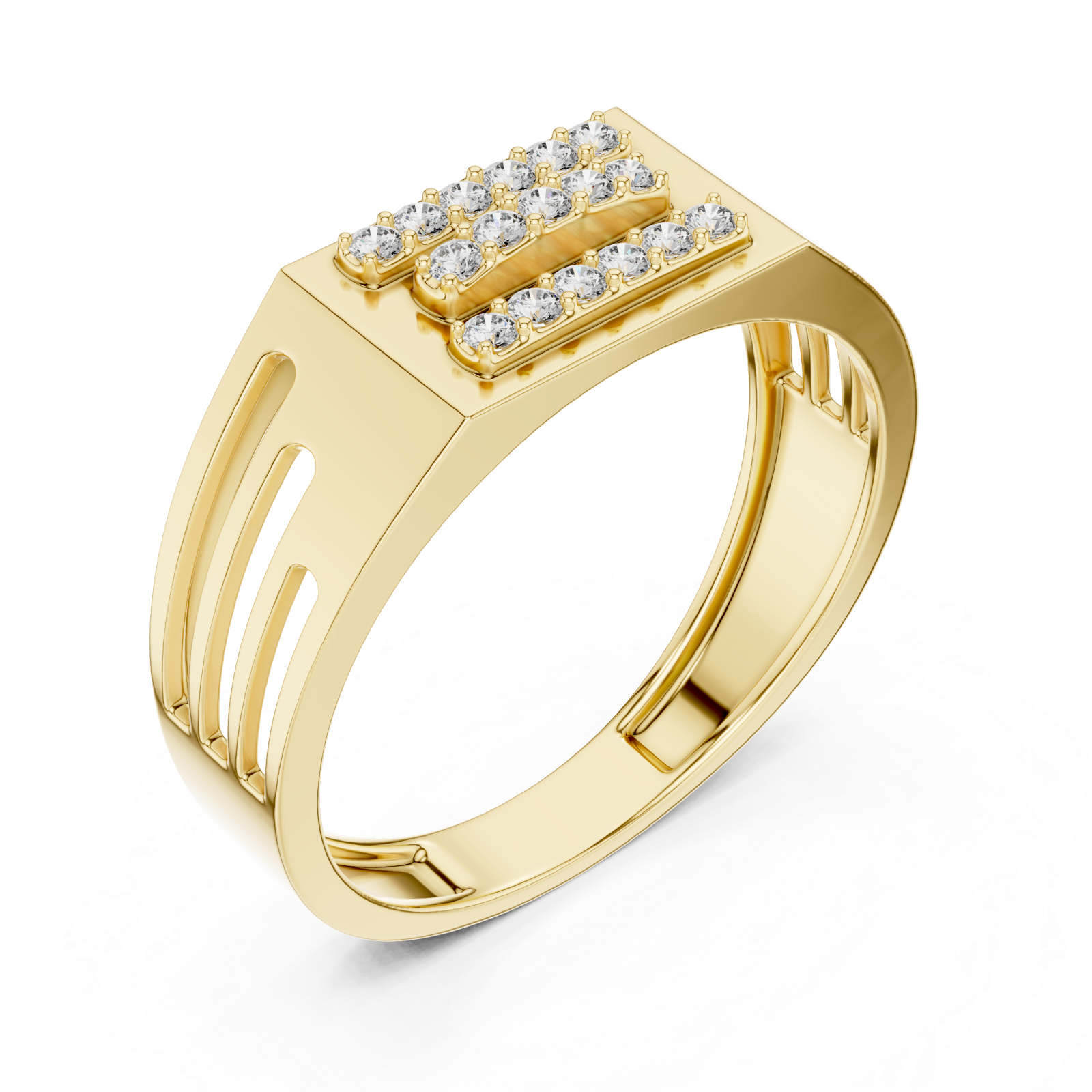 Gold Twilight Pathway Artistry Band Ring Right View