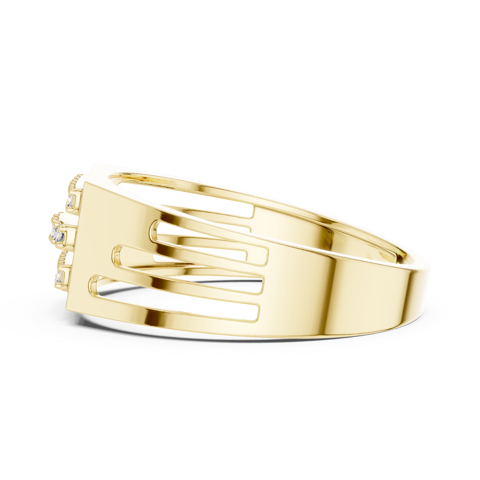  Gold Twilight Pathway Artistry Band Ring Side View
