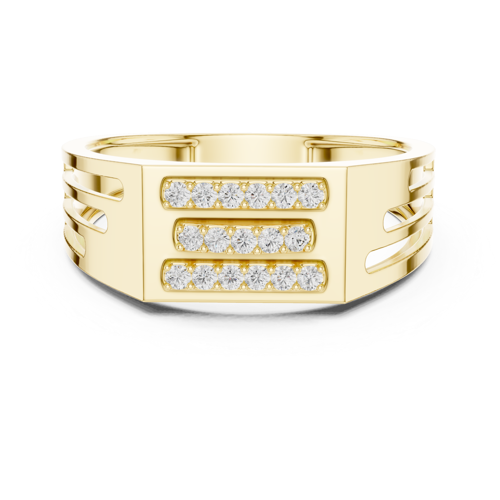  Gold Twilight Pathway Artistry Band Ring Front View