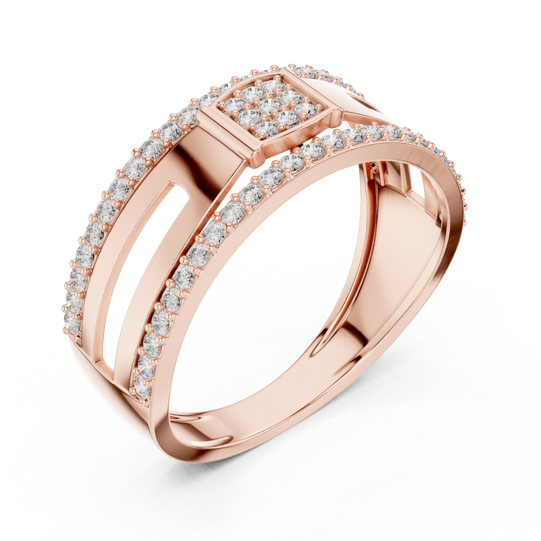  Rose Gold Celestial Harmony Signature Ring Right View