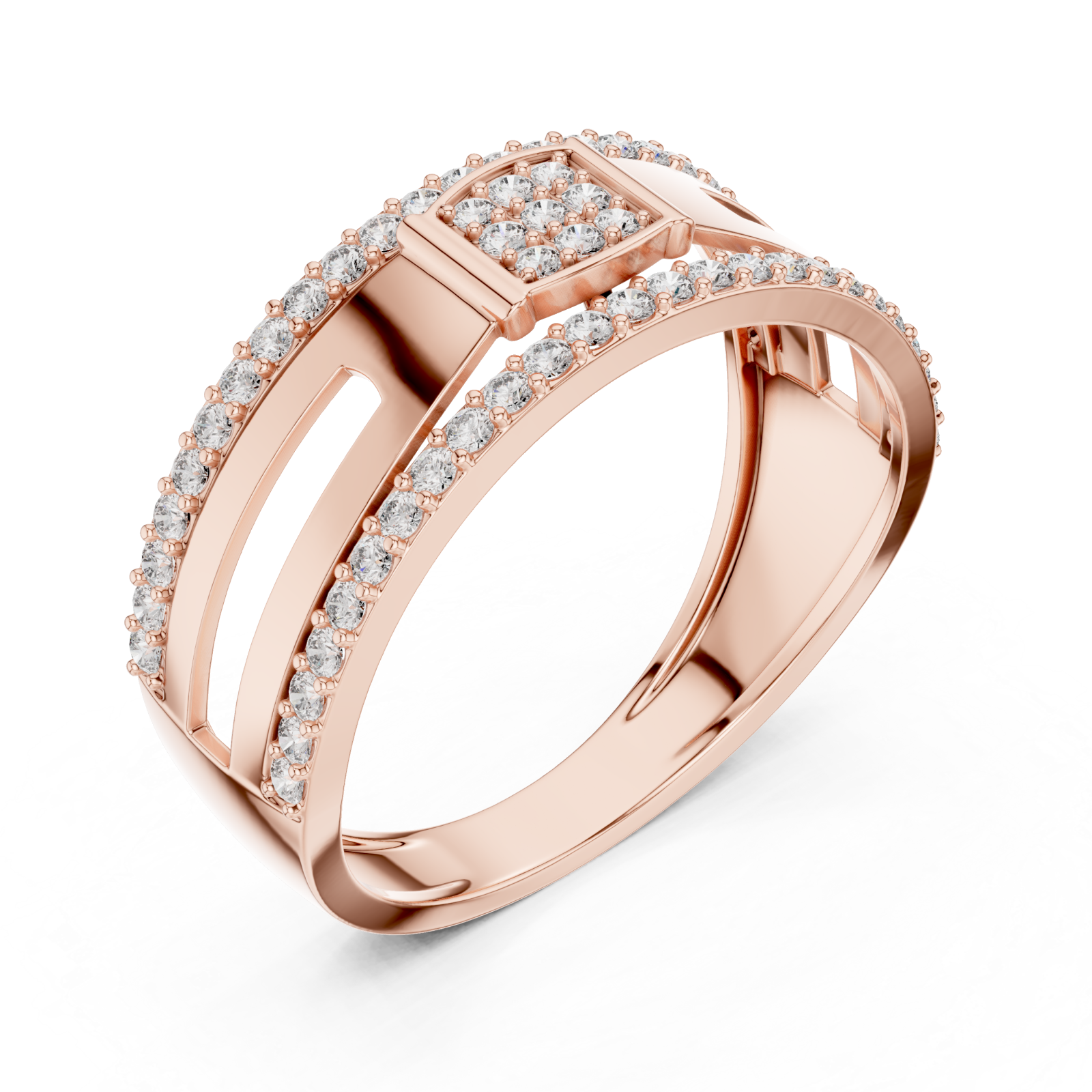  Rose Gold Celestial Harmony Signature Ring Right View