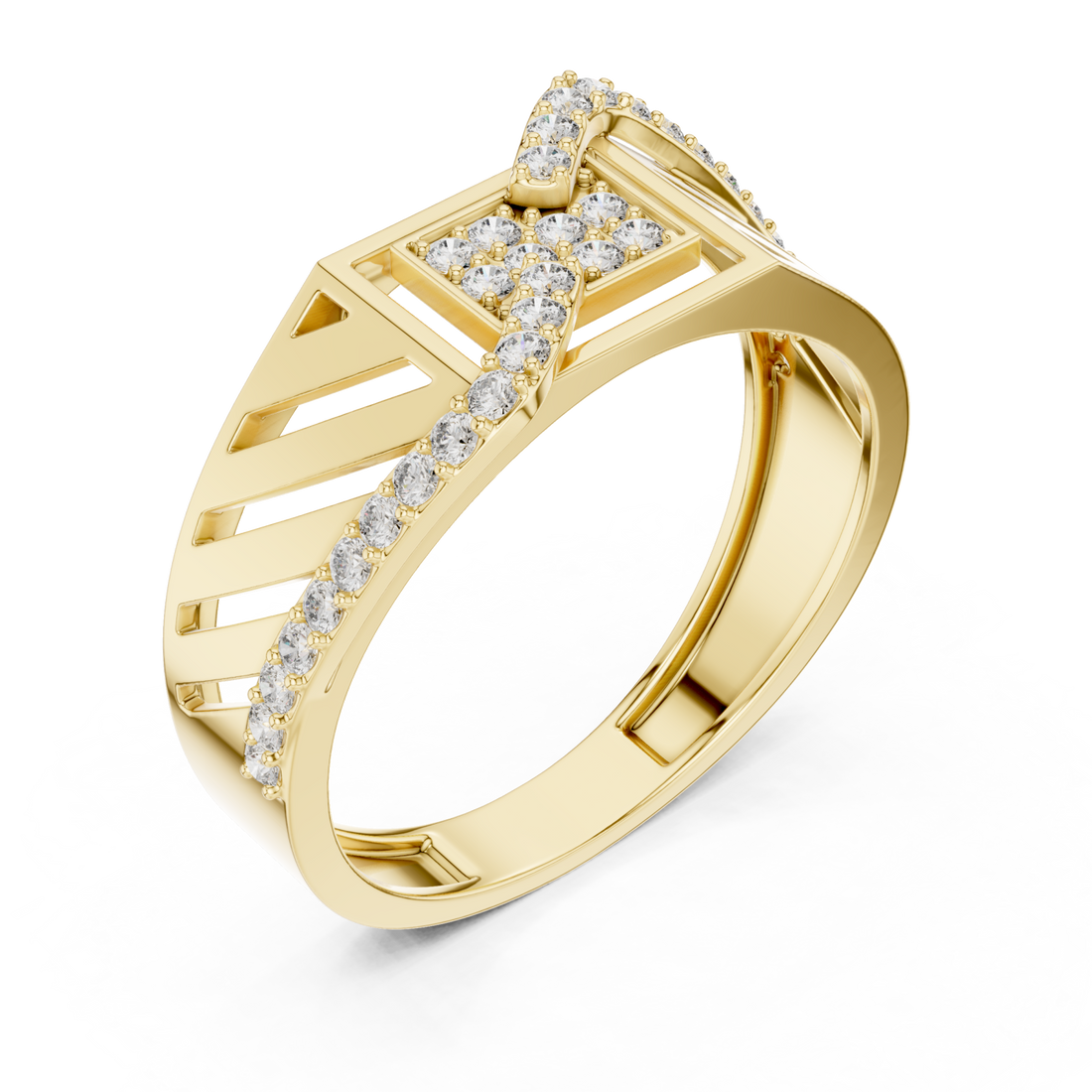 Gold Opulent Arcadian Vibe Statement Band Right View