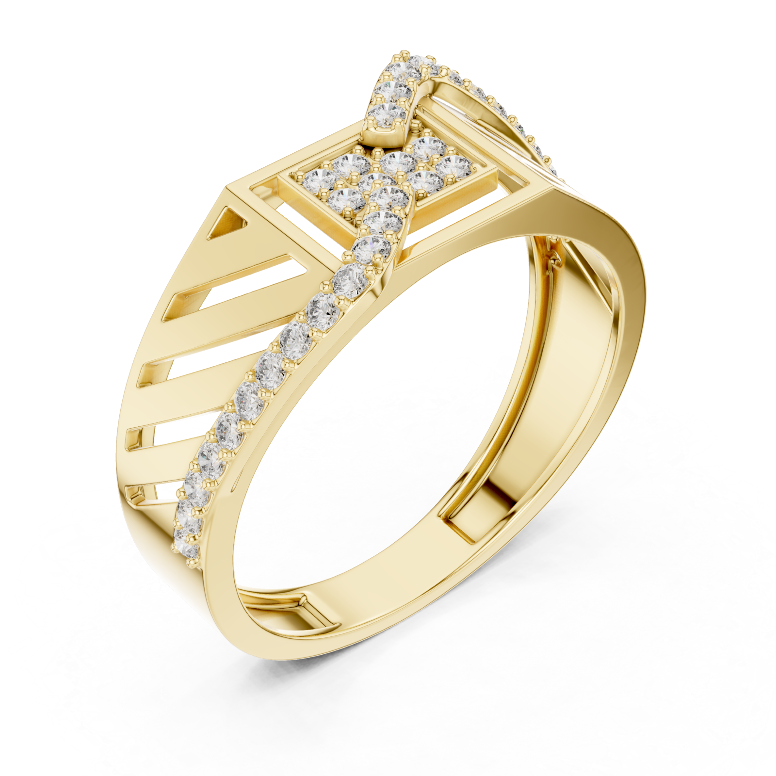 Gold Opulent Arcadian Vibe Statement Band Right View