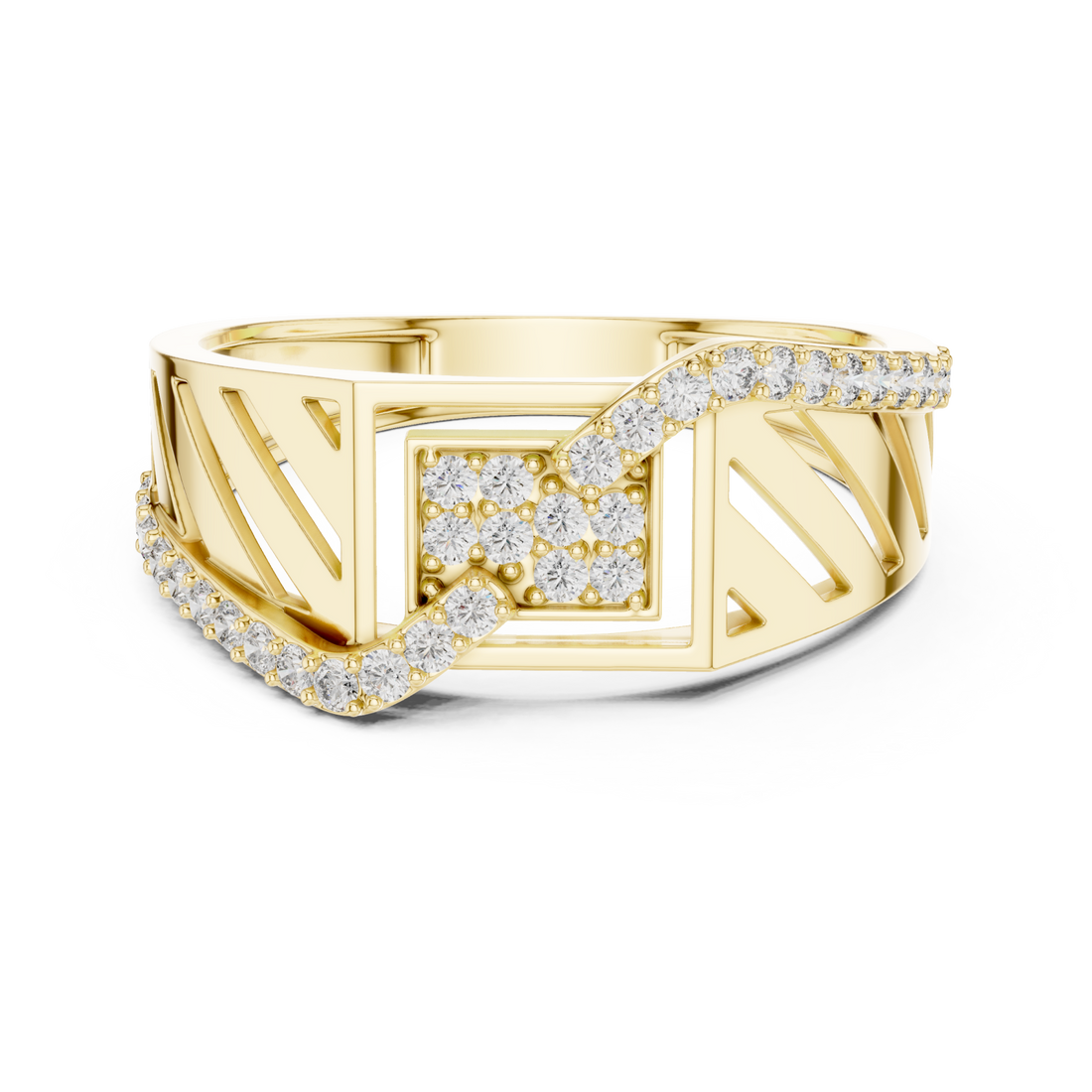 Gold Opulent Arcadian Vibe Statement Band Right View