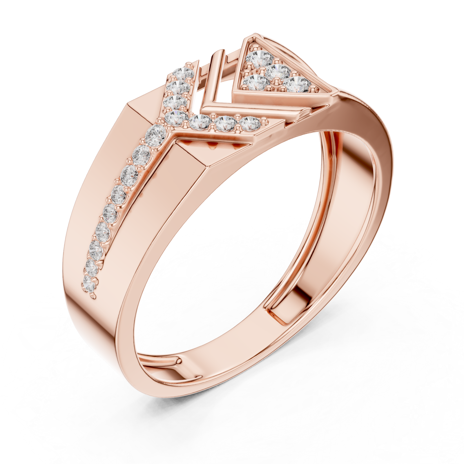  Rose Gold Celestial Bliss Signature Ring Right View