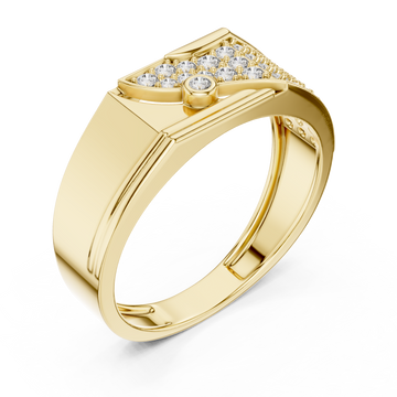 Gold Radiant Mosaic Channel Band Right View