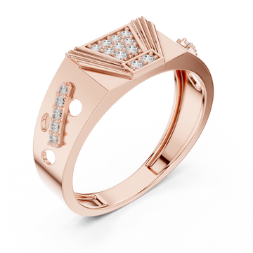  Rose Gold Twilight Echo Signature Ring Right View