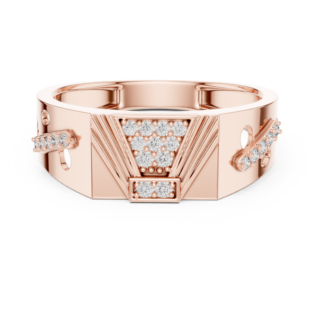  Rose Gold Twilight Echo Signature Ring Right View