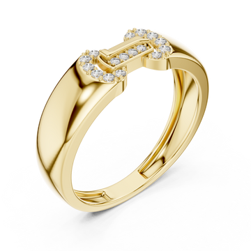 Gold Gentle Echo Modern Band Right View